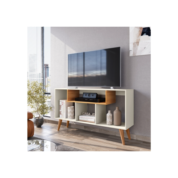 Promoção!  Rack para Sala Quarto TV 43 Polegadas Retro Moderno Zaarah - Várias Cores