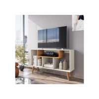 Promoção!  Rack para Sala Quarto TV 43 Polegadas Retro Moderno Zaarah - Várias Cores