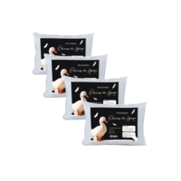 Kit 4 Travesseiro Pluma de Ganso Toque Macio Confortavel