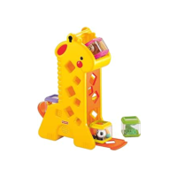 Fisher-Price, Girafa com Blocos Pick-A-Blocks, Com Atividades de Desenvolvimento, Sons e Músicas, Brinquedos para Bebês, A partir de 6 meses