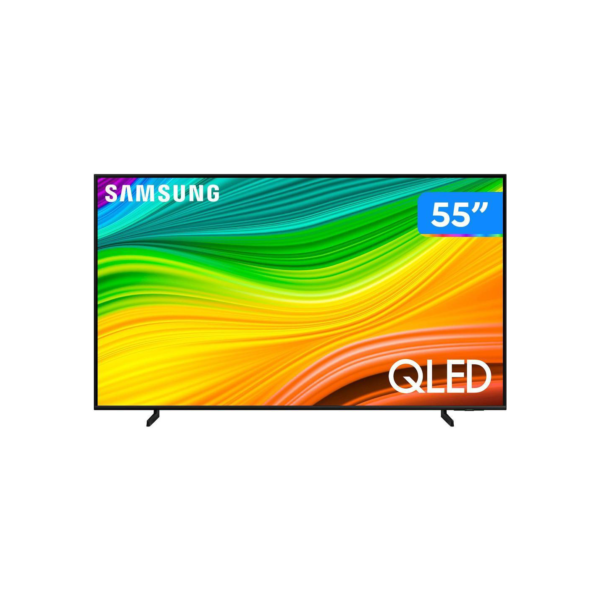 Smart TV 55" 4K UHD QLED Samsung 55Q60DA Wi-Fi Bluetooth Alexa 3 HDMI 2 USB