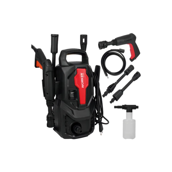 Lavadora De Alta Pressão Potente 1200W 1305lbs Kit Shampoo LW1305 Worker