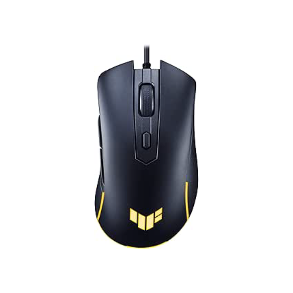 ASUS TUF Gaming Mouse para jogos M3 Gen II, com fio, 59 g leve, IP56 resistente a poeira e água, proteção antibacteriana, sensor óptico 8K DPI, 6 botões programáveis, pés de mouse de teflon, preto
