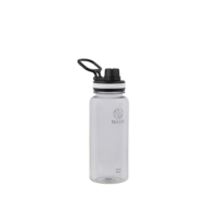 Takeya Garrafa de água esportiva Tritan de 946 ml com tampa de bico, qualidade premium, materiais de grau alimentício sem BPA, transparente
