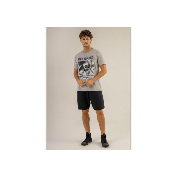 T-Shirt Masculina de Manga Curta The Philippines - Cinza