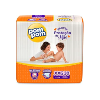 Fralda Pom Pom Protek Proteção de Mãe Mega XXG 30 Unidades