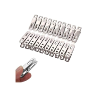 Kit 20 Mini Prendedor presilhas Clipes fecha saco embalagem pregador metal,Mantém os Alimentos Frescos Por Mais Tempo, Impede a Entrada de Ar, Pode Ser Usado Também Em Lavanderias-Lene