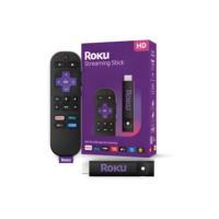 Roku Streaming Stick TVBox Aparelho Transforma TV em Smart Conversor Smart TV Controle Voz Wi-Fi Longo Alcance | Original NF-e | Com Apps e Canais Ao Vivo Grátis Sistema Rápido