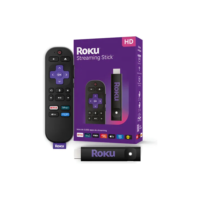 Roku Streaming Stick TVBox Aparelho Transforma TV em Smart Conversor Smart TV Controle Voz Wi-Fi Longo Alcance | Original NF-e | Com Apps e Canais Ao Vivo Grátis Sistema Rápido