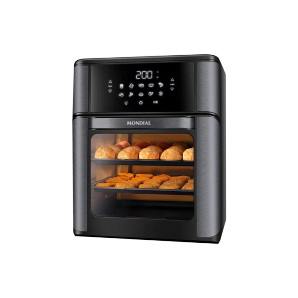 Fritadeira Air Fryer Mondial Oven 12l Afon-12l-bg Preta Cor Preto