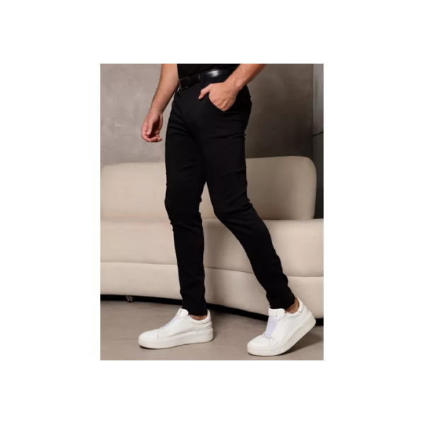 Calça Social Alfaiataria Slim Masculina Skinny Esporte Fino