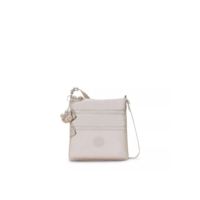Kipling Mini bolsa feminina Keiko, bolsa leve ajustável, bolsa tiracolo de ombro durável, brilho metálico, 8 C X 23 A X 4 P EUA, Brilho metálico, 8"L x 9"H x 1.25"D