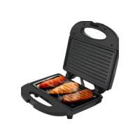Sanduicheira Grill 2 Em 1 Kian Preta Elétrica 750w Cor Preto,Seu Mixto Quente Ultra Rápido, e Outros Petiscos