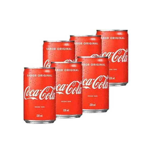 Pack de Coca-Cola lata 220ml 6 unidades