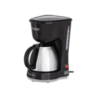 Black Decker Cafeteira Elétrica com Jarra em Inox, Porta Filtro Removível e Placa Aquecedora, 220V