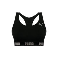 Top Sem Costura, Puma, Feminino, Preto, M