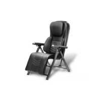 Cadeira de Massagem Dobrável com Aquecimento e Vibração Portátil Preta Multi - HC199