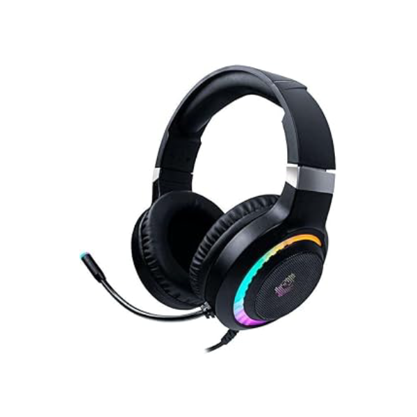 Headset Gamer Mancer Twilight | Iluminação Rainbow | Drivers 50mm | Microfone Omnidirecional | Conector P2 3,5mm | Preto | MCR-TLT-RGB02