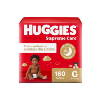 Huggies, Fralda Supreme Care, G, 160 fraldas