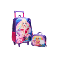 Kit Mochila e Lancheira Barbie Luxcel