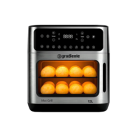 Fritadeira Elérica Air Fryer Forno Oven Gradiente Pgfo1200 12 Litros 4 Em 1 1900w 127v Cor Preta