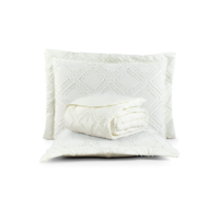 Cobre Leito King 300 Fios Dupla Face 3 peças Boho Minimalista Micropercal