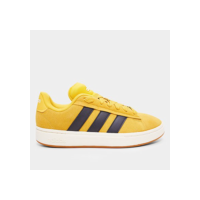 Tênis Couro Adidas Grand Court Alpha Masculino - Amarelo+Cinza