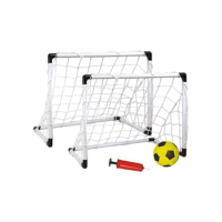 Brinquedo Futebol Kit 2 Mini Traves Golzinho Infantil Gol com Bola e Bomba Jogo Chute a Gol