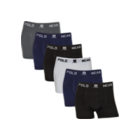 Kit 6 Cuecas Boxer Polo Wear Microfibra Sem Costura Original
