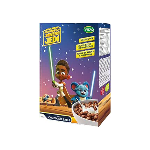 Cereal Chocolate Balls Sem Glúten Disney 150G