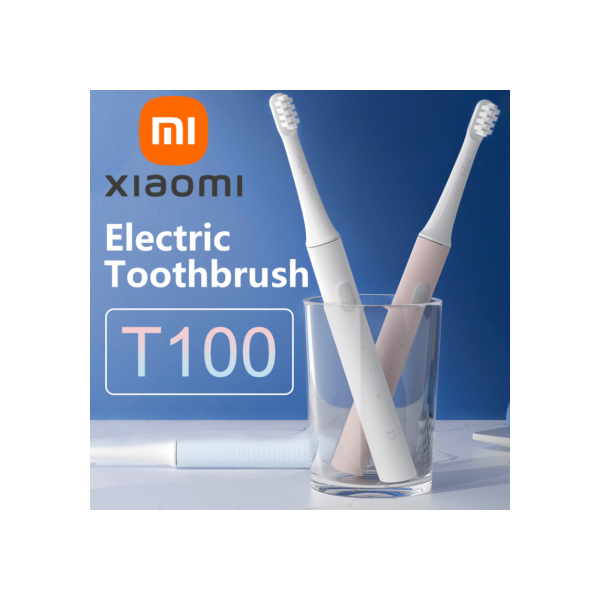 XIAOMI-Mijia T100 Escova de Dentes Elétrica Sônica Mi Smart Escova de Dente Impermeável IPX7 USB Recarregável para Escova de Branqueamento dos Dentes