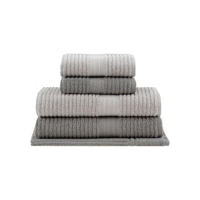 Jogo de toalhas Buddemeyer Doris Banho Cinza Claro/Cinza 5 peças