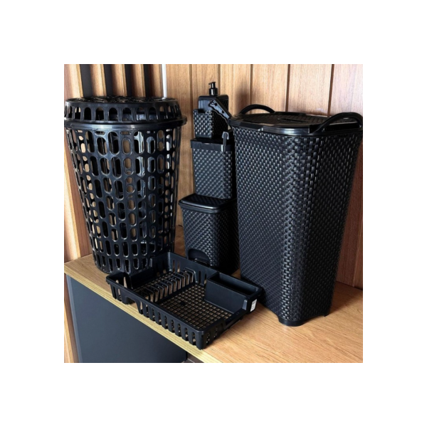 Monte Seu Conjunto Com Cesto Telado 60 Litros ( Organização Completa Para Casa)