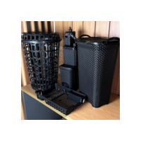 Monte Seu Conjunto Com Cesto Telado 60 Litros ( Organização Completa Para Casa)