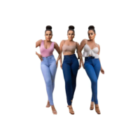 Kit 3 Calça Jeans Feminina Siknny Com Lycra
