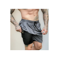 Bermuda 2 Em 1 Short Duplo Masculino Academia Treino Corrida