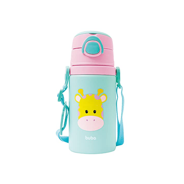 Buba Garrafinha De Aluminio Animal Fun Girafa Colorido