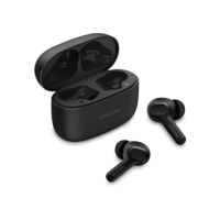 PHILIPS, Fone de Ouvido Sem Fio TWS, TAT1109BK/00, Bluetooth, Com Microfone, Até 24 horas de bateria, Preto