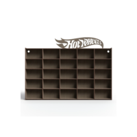 Porta Carrinhos Hot Wheels Suporte de Parede Mdf Decoração Quarto Prateleira
