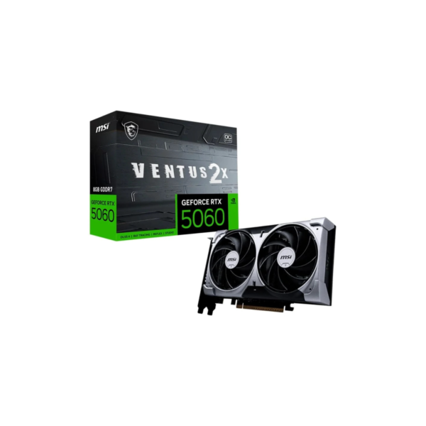 PLACA DE VIDEO MSI GEFORCE RTX 5060 VENTUS 2X OC 8GB GDDR7 128BITS 912-V537-017