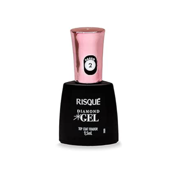 Risqué Top Coat Fixador Diamond Gel Cremoso - 9, 5 ml
