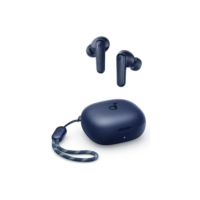 Fone de Ouvido Soundcore P20i Bluetooth 5.3 Grave Potente Drivers 10mm 30h Bateria Carregamento Rápido App Personalização De Som Via App IPX5 2 Mics IA para Chamadas Claras Case Compacto Cor Azul