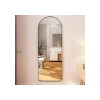 Espelho Oval Moldura Preto Sala Quarto Hall 100x30 Grande Decorativo