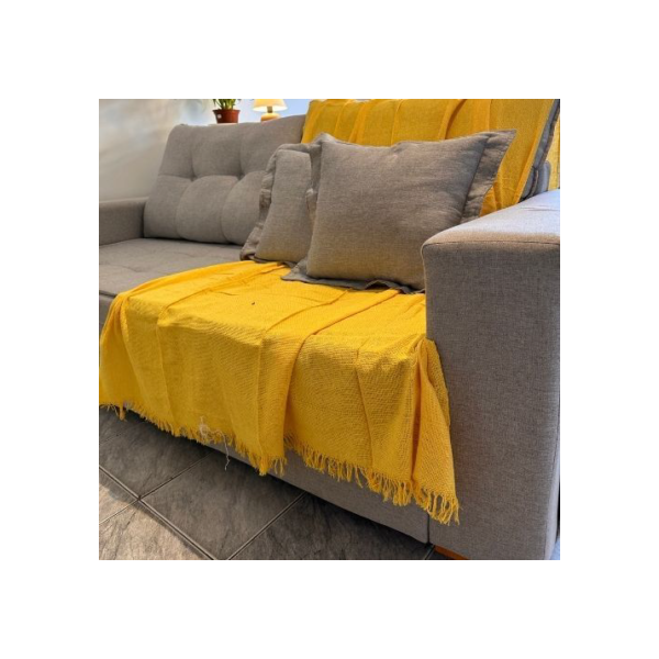 Manta para Sofá Grande de Algodão 210x120 cm | Luxo, Conforto e Estilo | Promoção Direto da Fábrica
