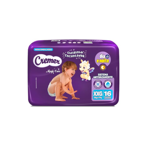 Fralda Cremer Jumbo XXG 16 Unidades
