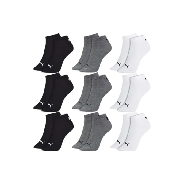 Kit 9 Pares Meias Puma Soquete Cano Baixo Atacado Original