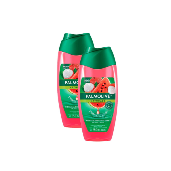 Kit 2 Sabonete Líquido Palmolive Naturals Melancia e Lichia 250ml