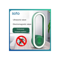 SOTO Ultrassônico Repelente De Mosquitos Luz Noturna Plug-in Repelente Doméstico Quarto Onda Sonora Luz Suave Repelente De Mosquitos