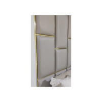CABECEIRA CAMA CASAL QUEEN OU KING MODELO DOMINO PAINEL EM PLACAS ADESIVAS MODULADA