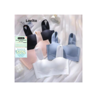 Lovito Sexy Sutiã com Fivela Liso para Mulheres LNL43215